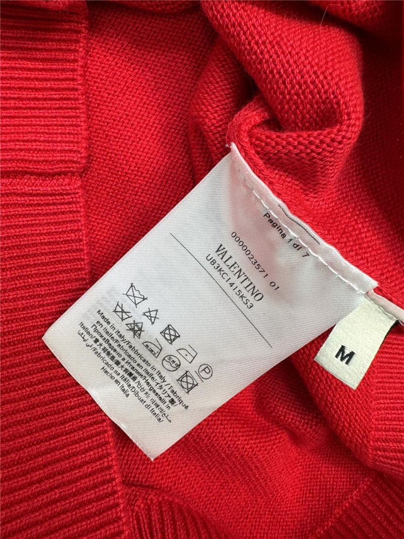 Va1e*ntin0 3d floral knitted short sleeves replica clothing