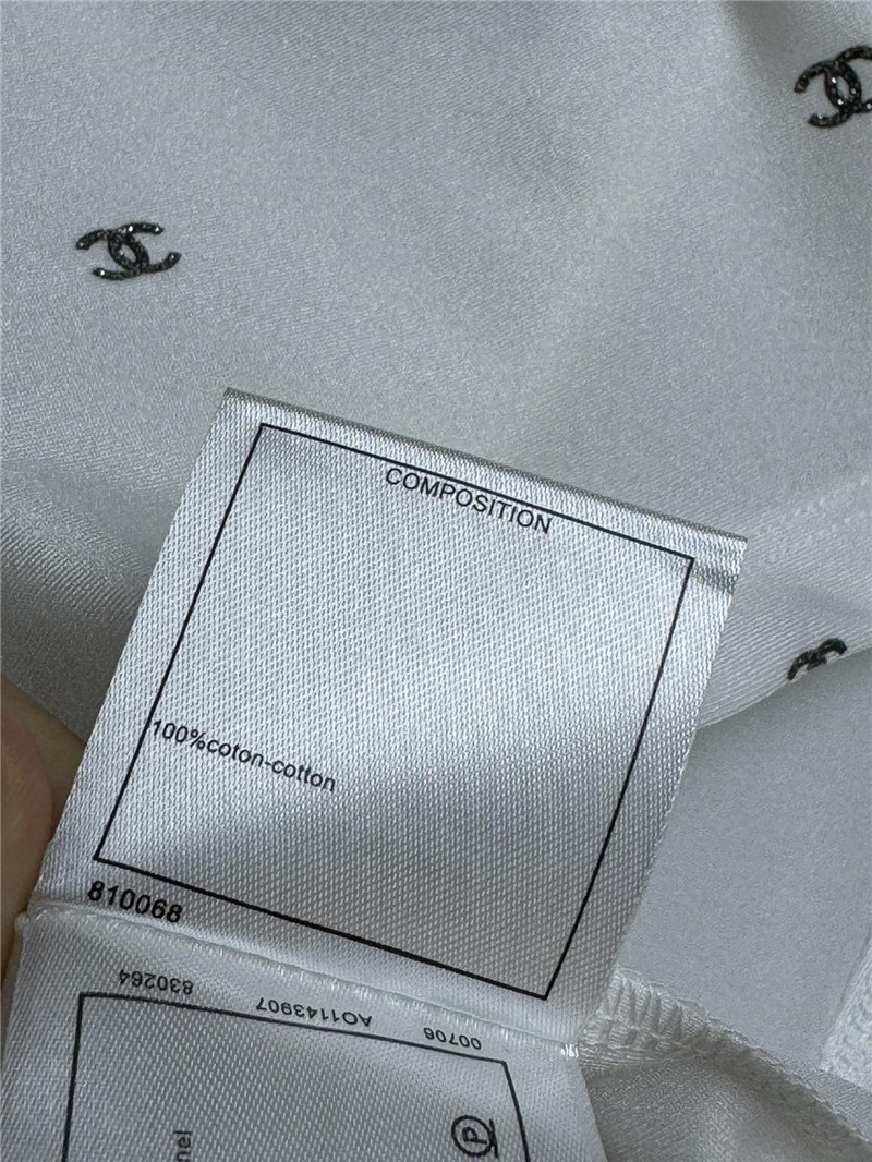 Ch**el full logo short sleeve replica clothing sites