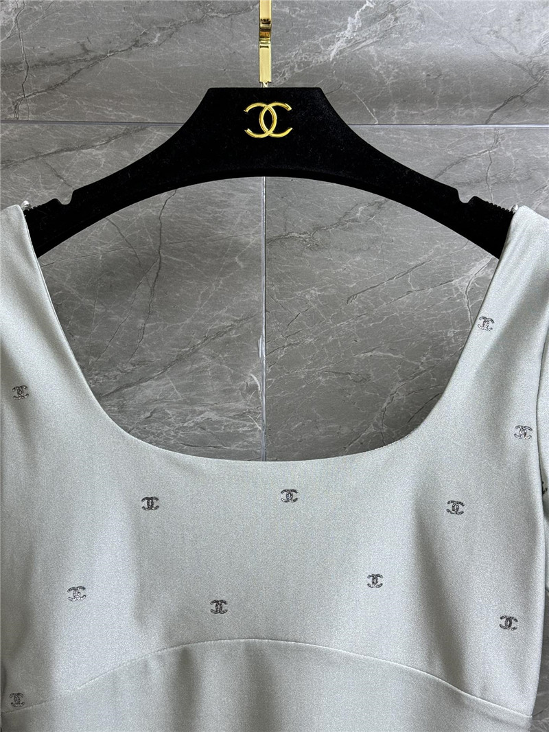 Ch**el full logo short sleeve replica clothing sites