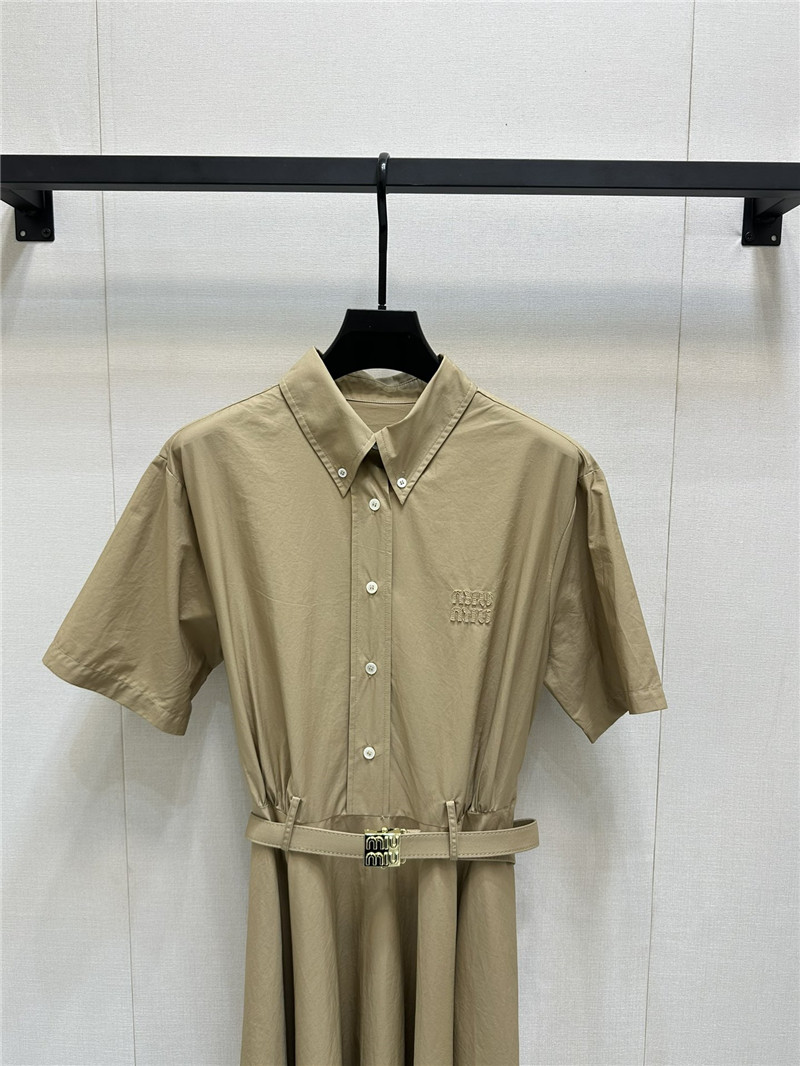 M1um1u belt embroidered dress replica clothing sites