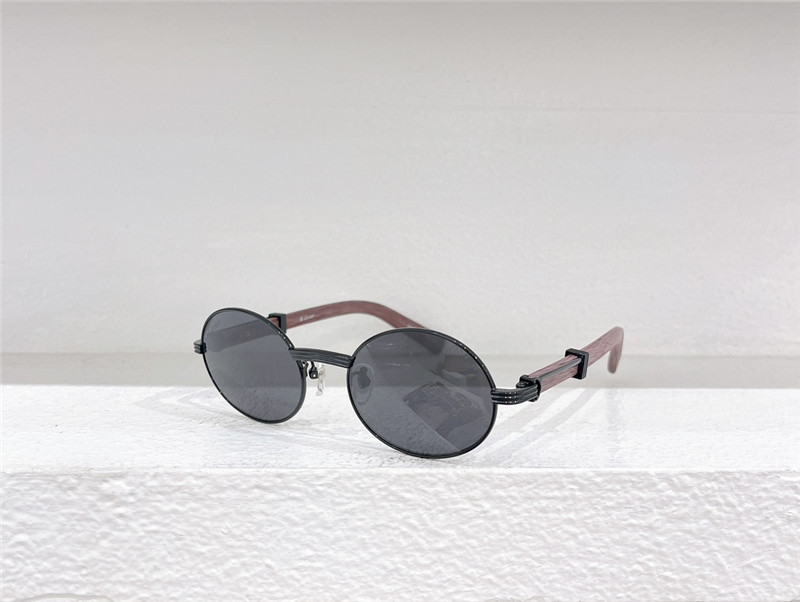 Cartie Round Wood Sunglasses