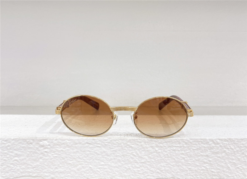 Cartie Round Wood Sunglasses