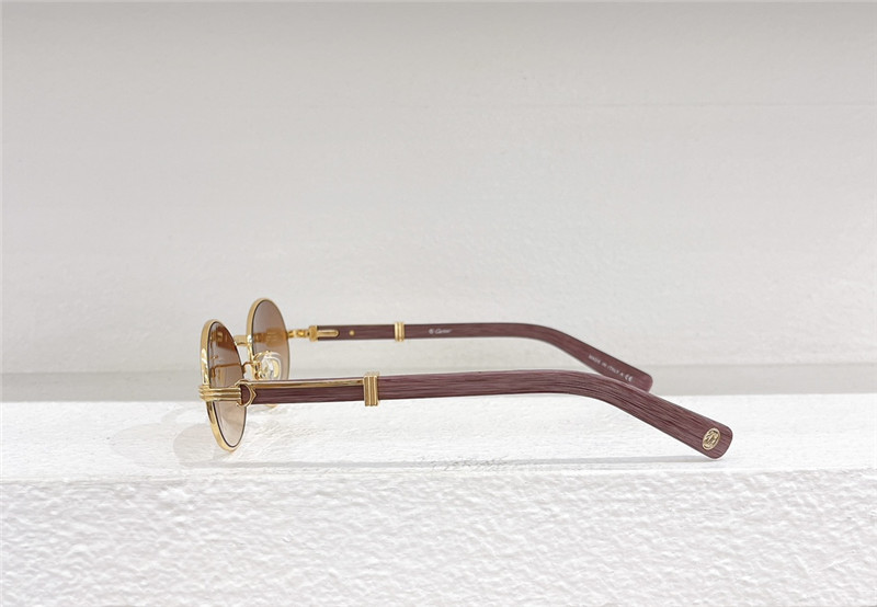 Cartie Round Wood Sunglasses