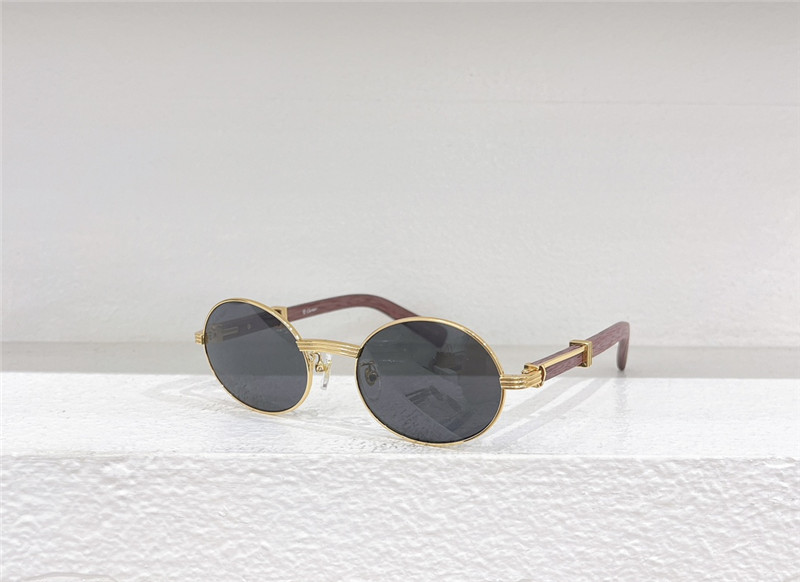 Cartie Round Wood Sunglasses