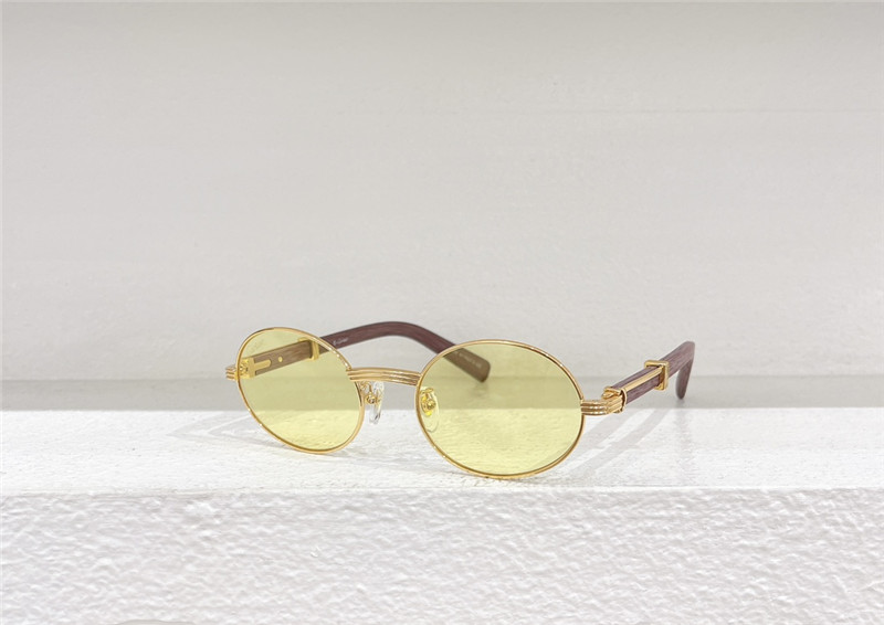 Cartie Round Wood Sunglasses