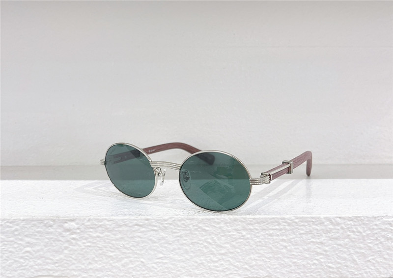 Cartie Round Wood Sunglasses