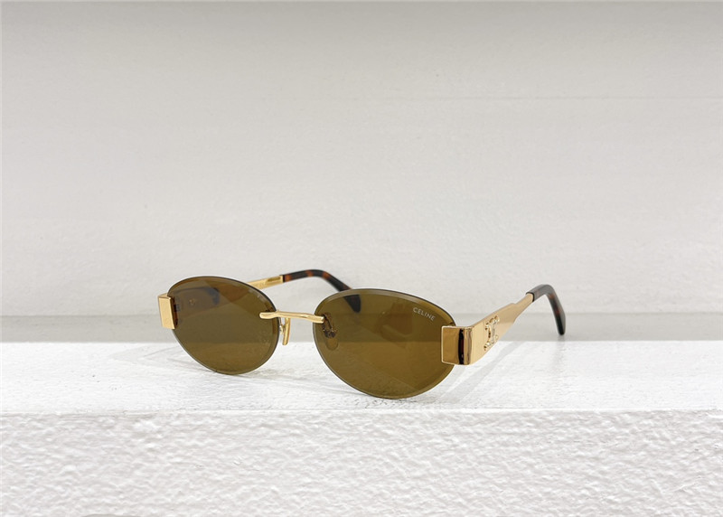 Ce1i*e frameless retro sunglasses