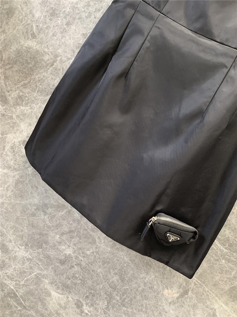 Pra*a triangle bag recycled nylon vest dress replica clothing sites