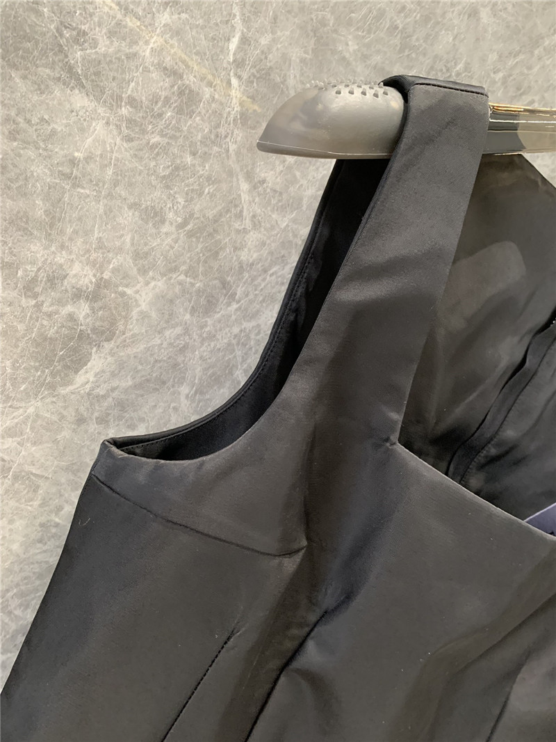 Pra*a triangle bag recycled nylon vest dress replica clothing sites