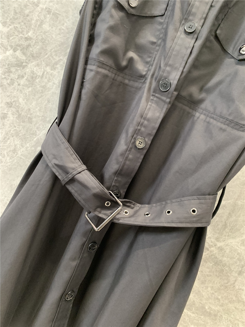 D10r small stand collar black dress