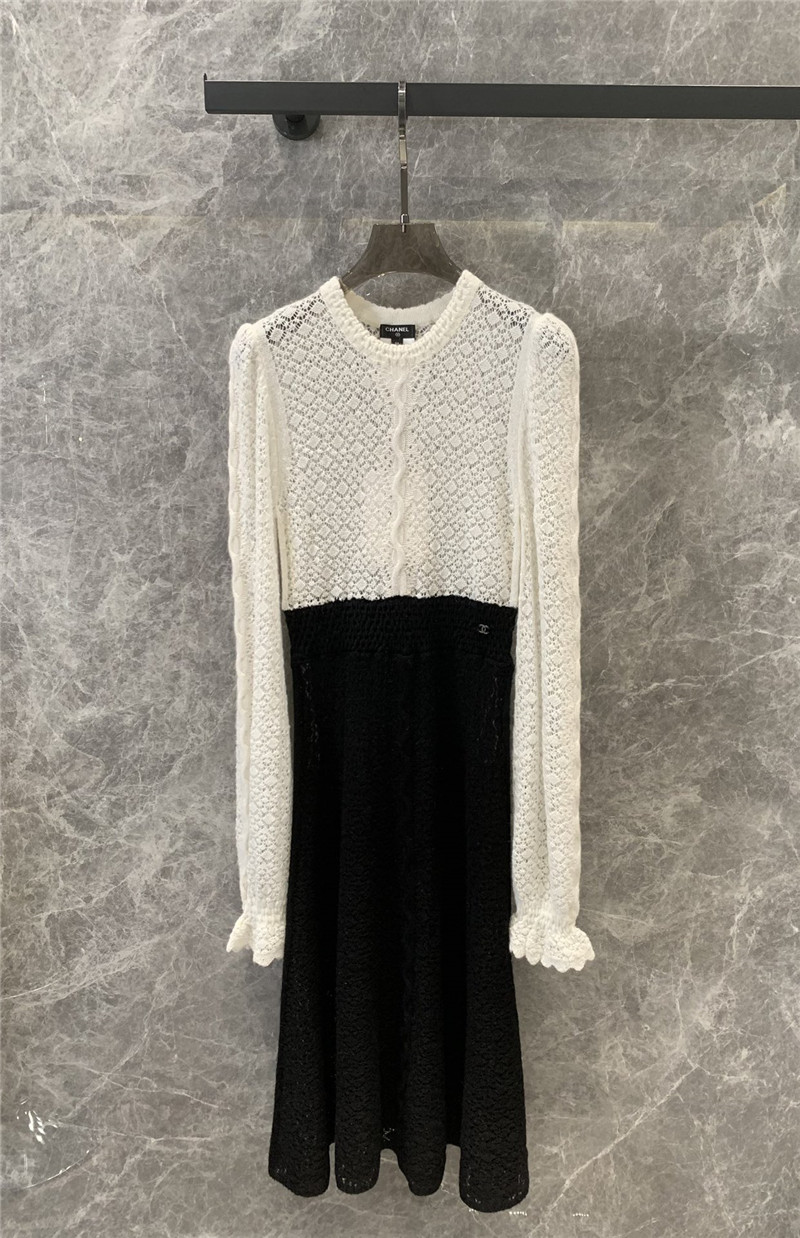 Ch**el hollow cashmere dress replica d&g clothing