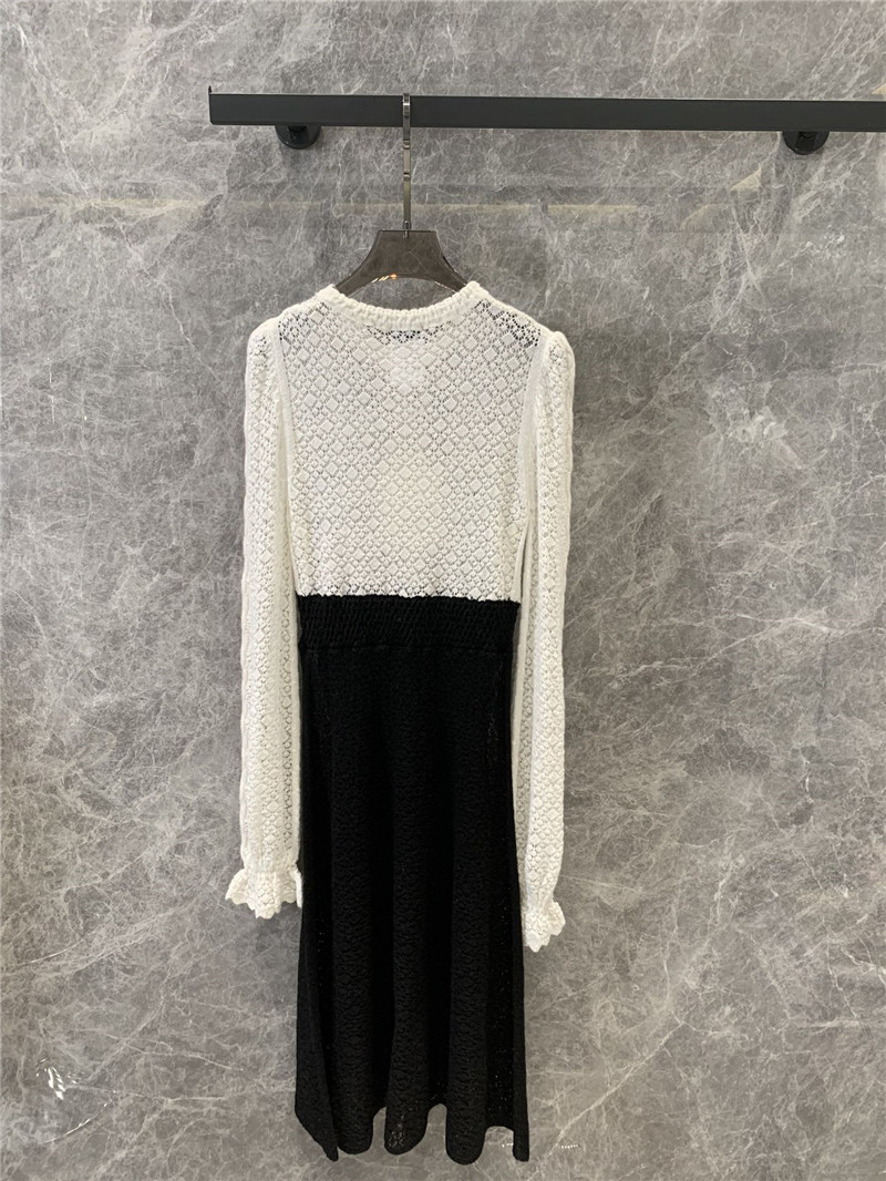 Ch**el hollow cashmere dress replica d&g clothing