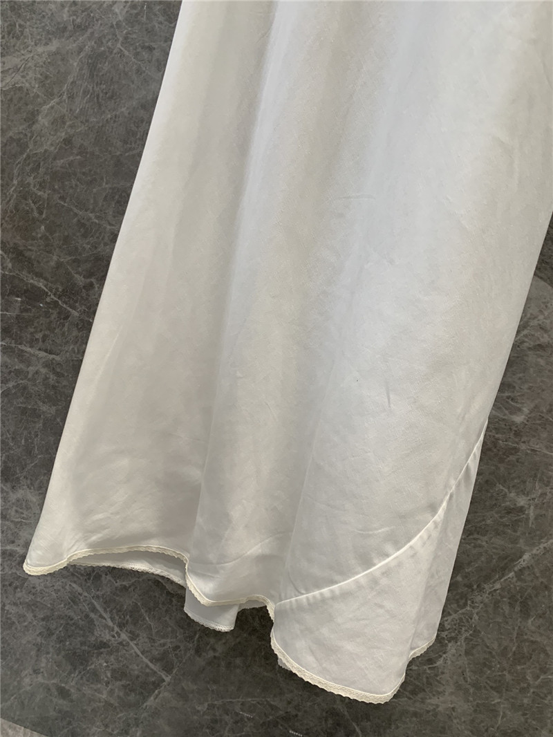 M1um1u cotton and linen lace dress replicas clothes