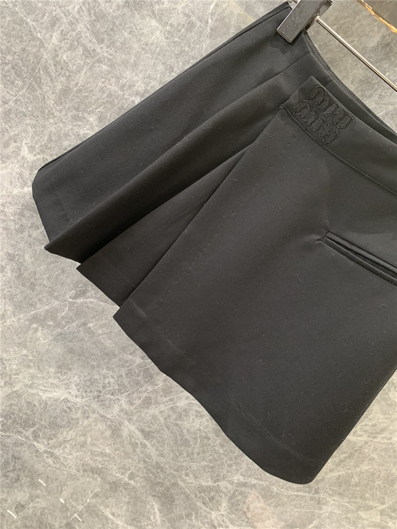 M1um1u alphabet embroidery apron-style pants skirt replica clothes