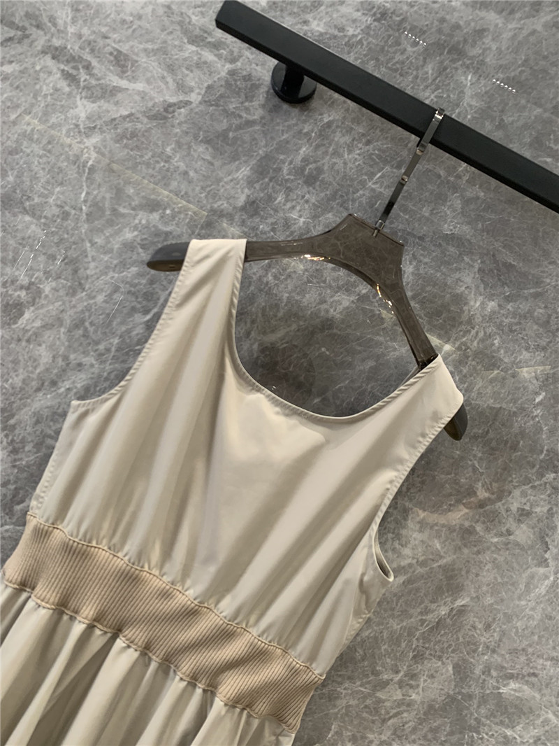 M1um1u sleeveless dress with waist and hem replica d&g clothing