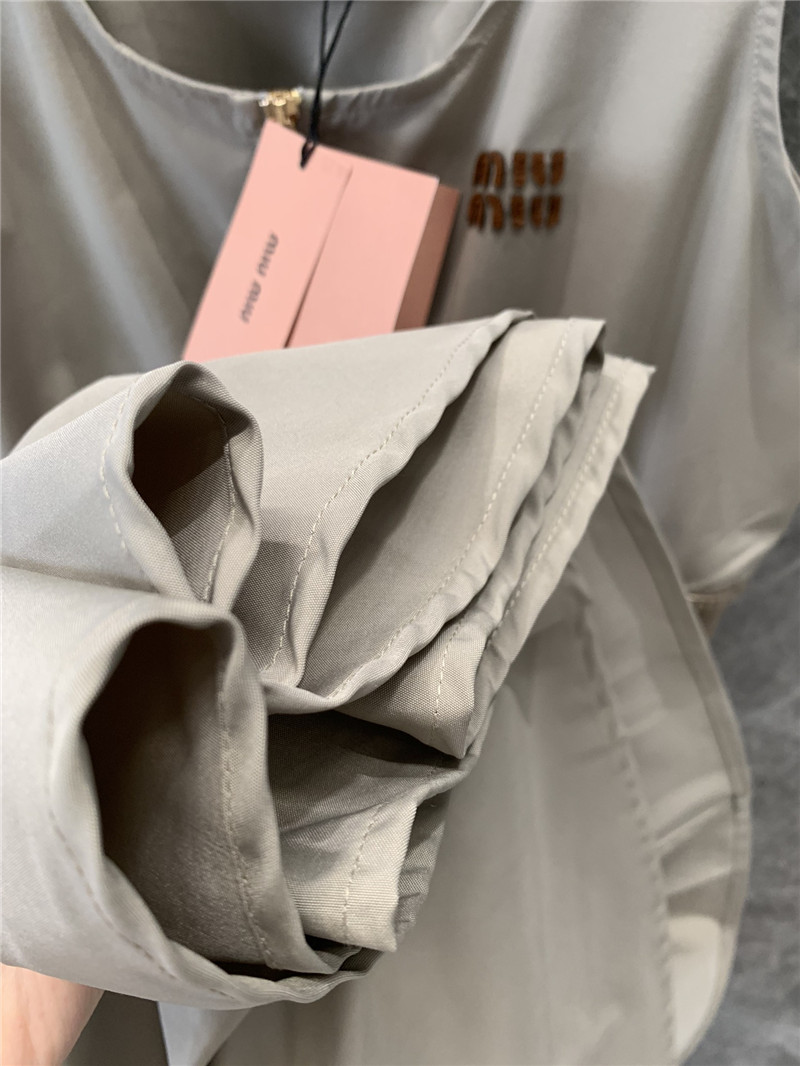 M1um1u sleeveless dress with waist and hem replica d&g clothing