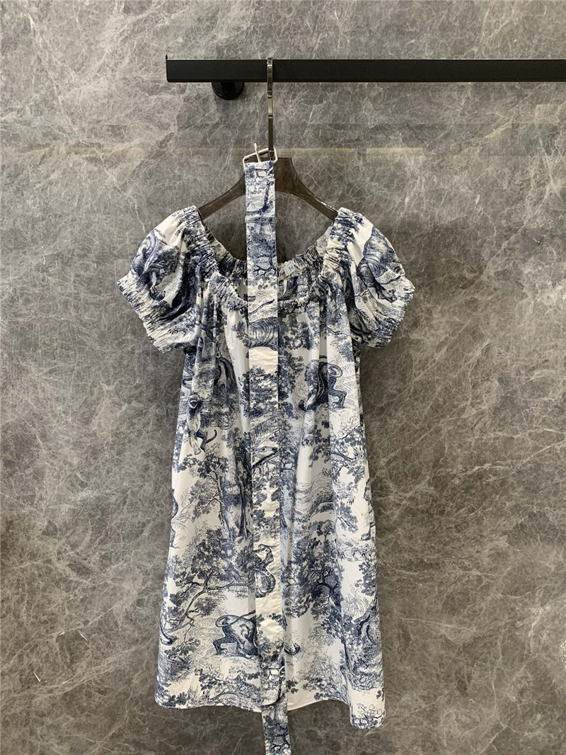 D10r ruffle sleeve floral print dress