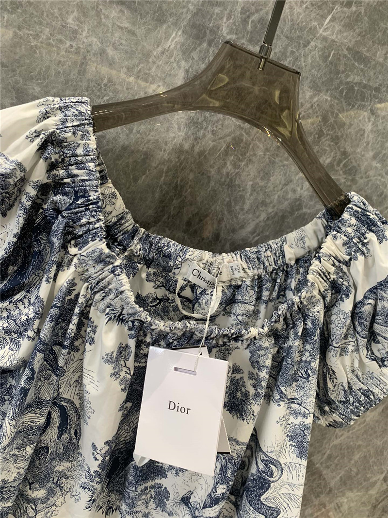 D10r ruffle sleeve floral print dress