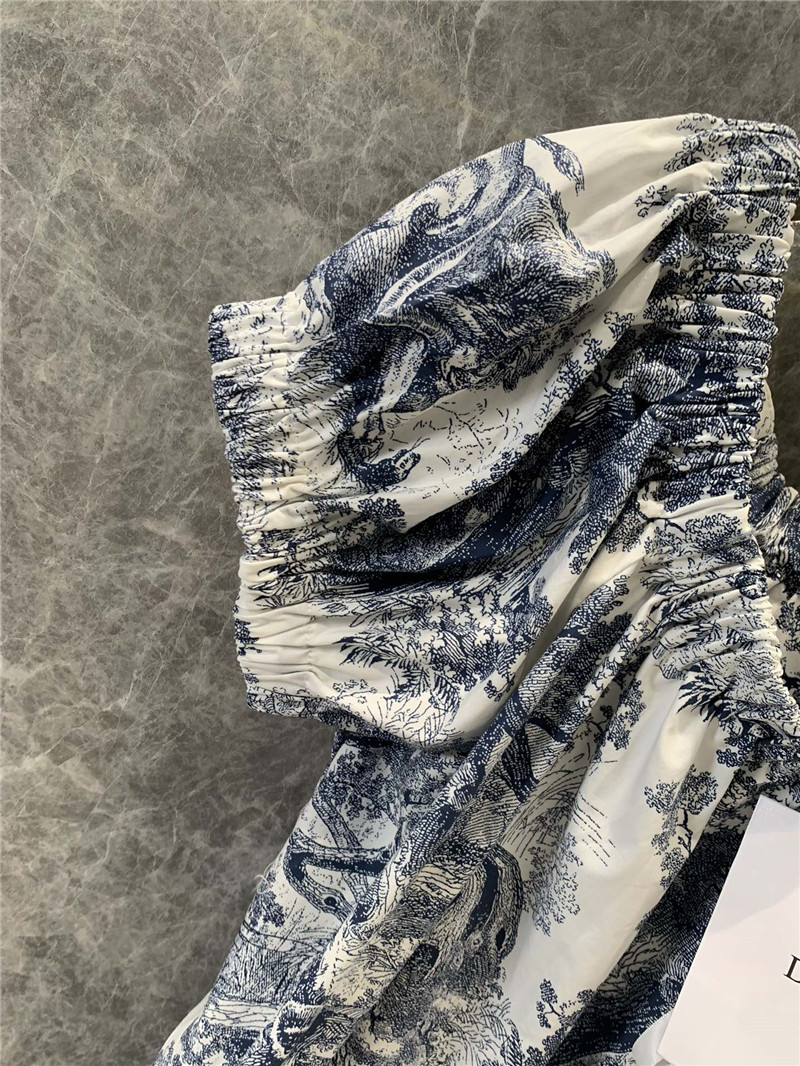 D10r ruffle sleeve floral print dress