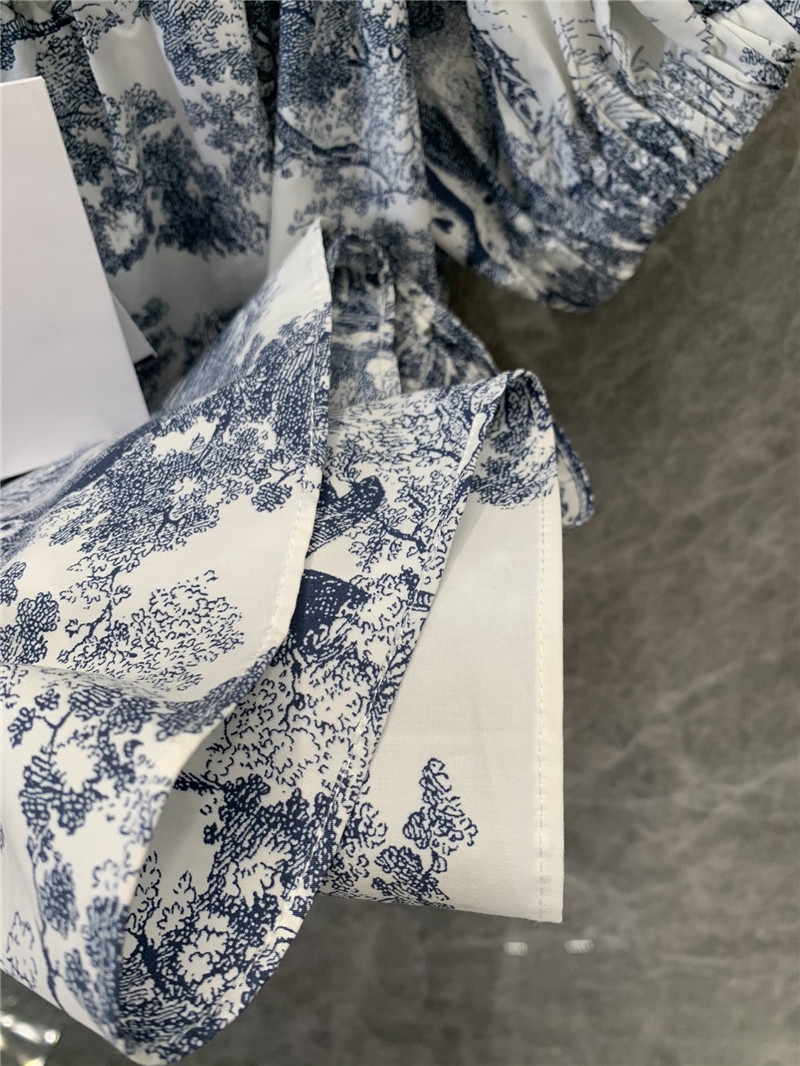 D10r ruffle sleeve floral print dress