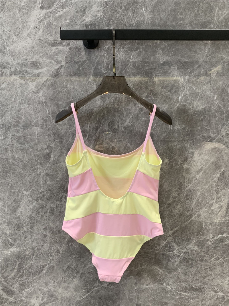 ch**el D1am0nd buckle sling one-piece swimsuit replica clothes