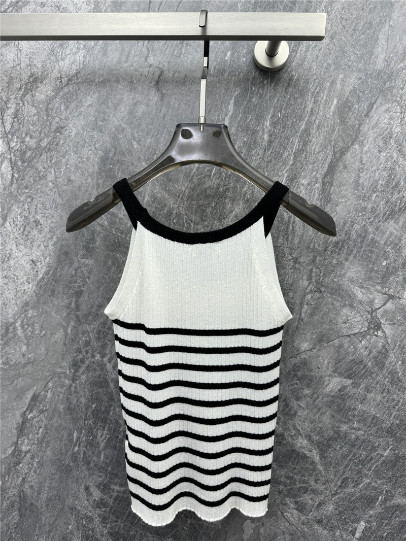 Ce1i*e striped camisole knit vest replica clothes
