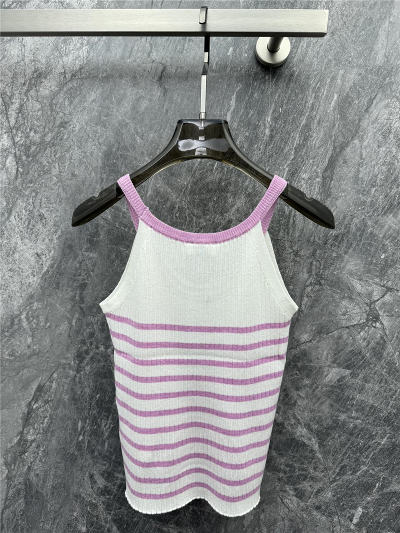 Ce1i*e striped camisole knit vest replica clothes