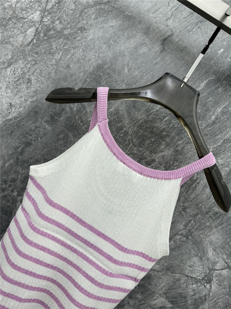 Ce1i*e striped camisole knit vest replica clothes
