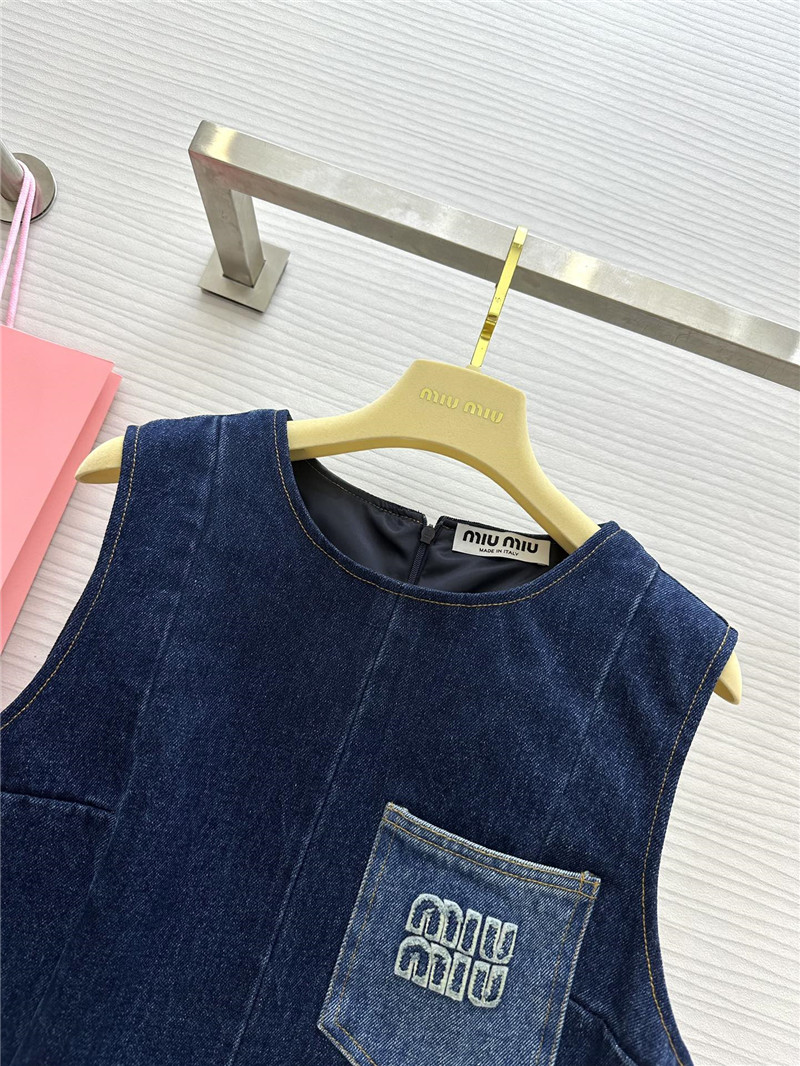 M1um1u denim dress replicas clothes