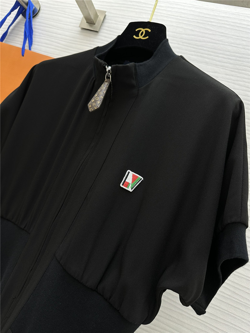 l0vis Vvtt0n lv zipper little black dress replica clothing