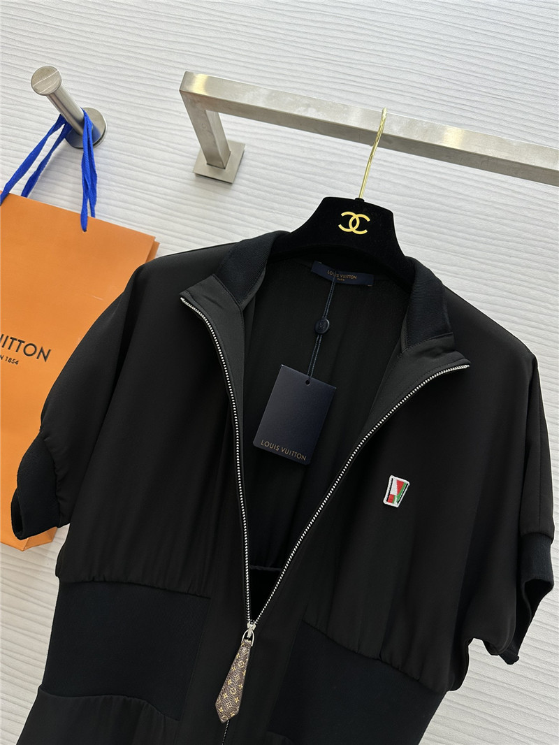 l0vis Vvtt0n lv zipper little black dress replica clothing