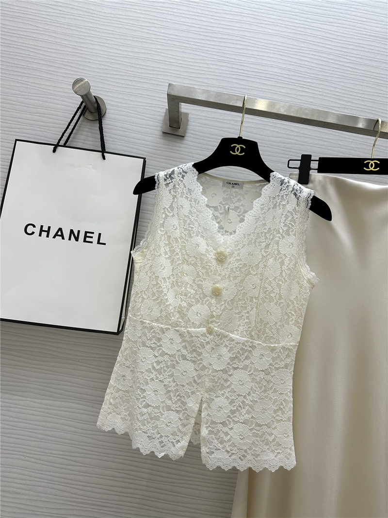 Ch**el hot sale lace vest replica d&g clothing