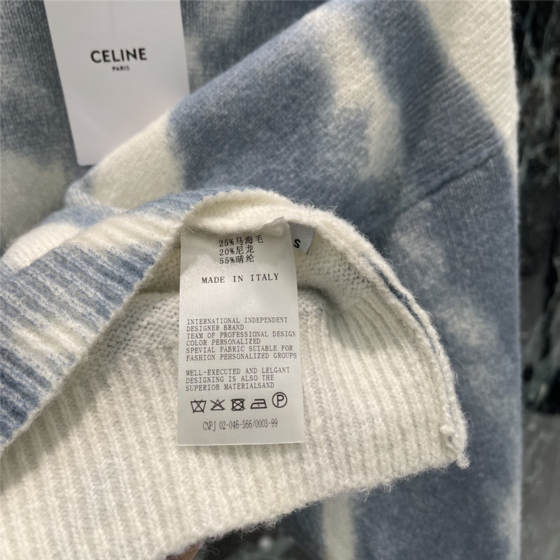 Ce1i*e new tie-dye print pullover sweater replica d&g clothing