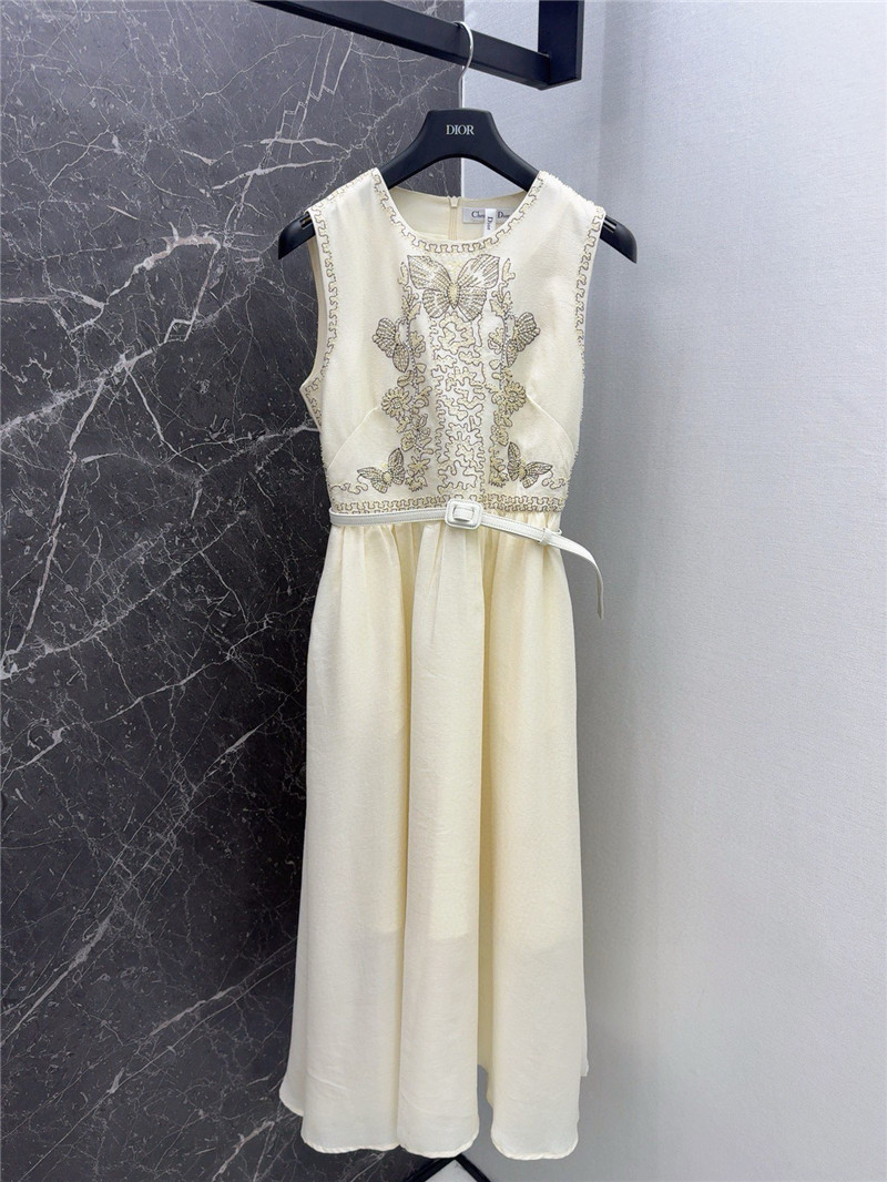 D10r butterfly embroidery dress replica designer clothes