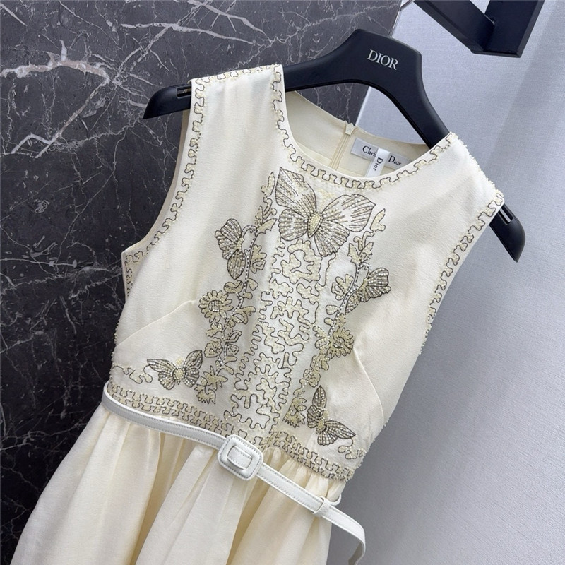 D10r butterfly embroidery dress replica designer clothes