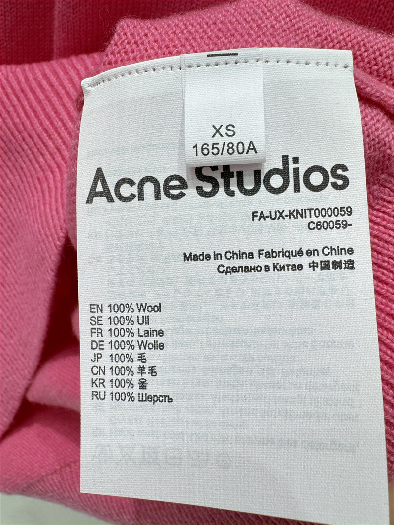 acne studios knitted long sleeve replica clothing