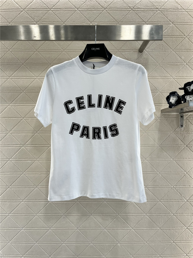 Ce1i*e round neck letter print t-shirt replica d&g clothing