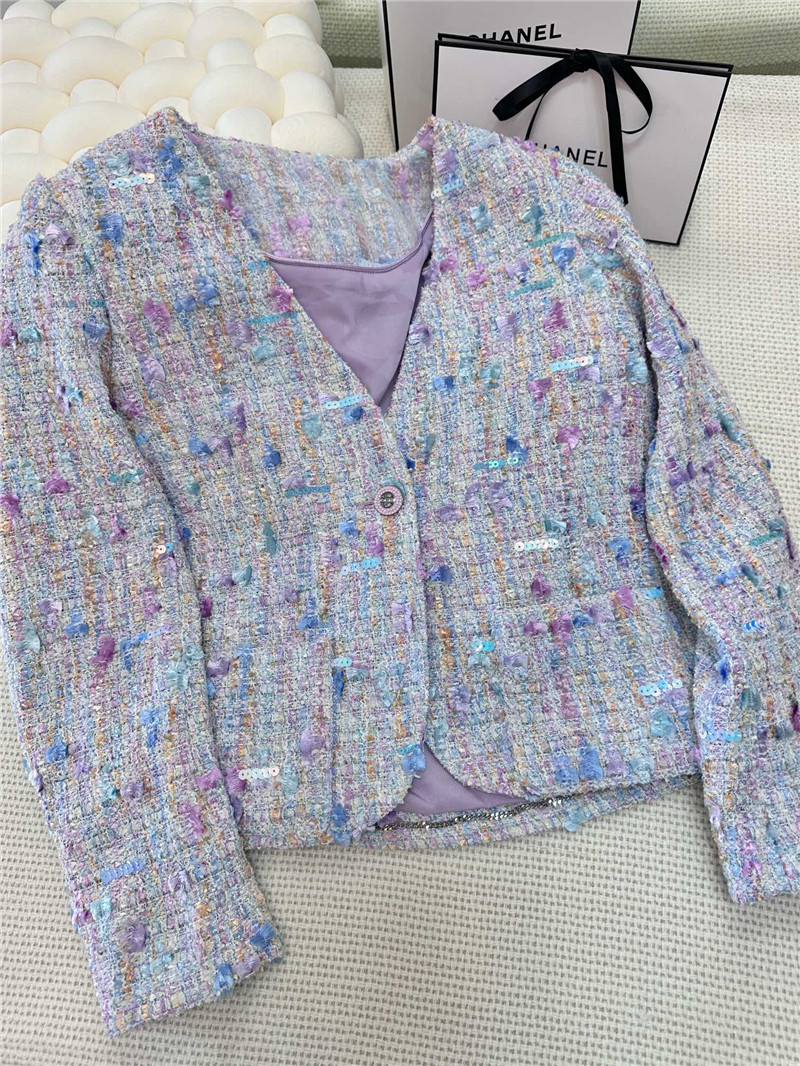 Ch**el new white coat replica designer clothes