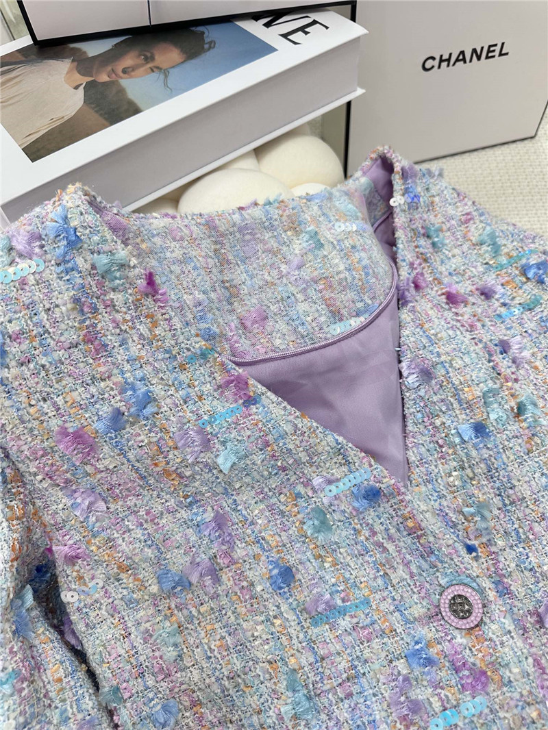 Ch**el new white coat replica designer clothes