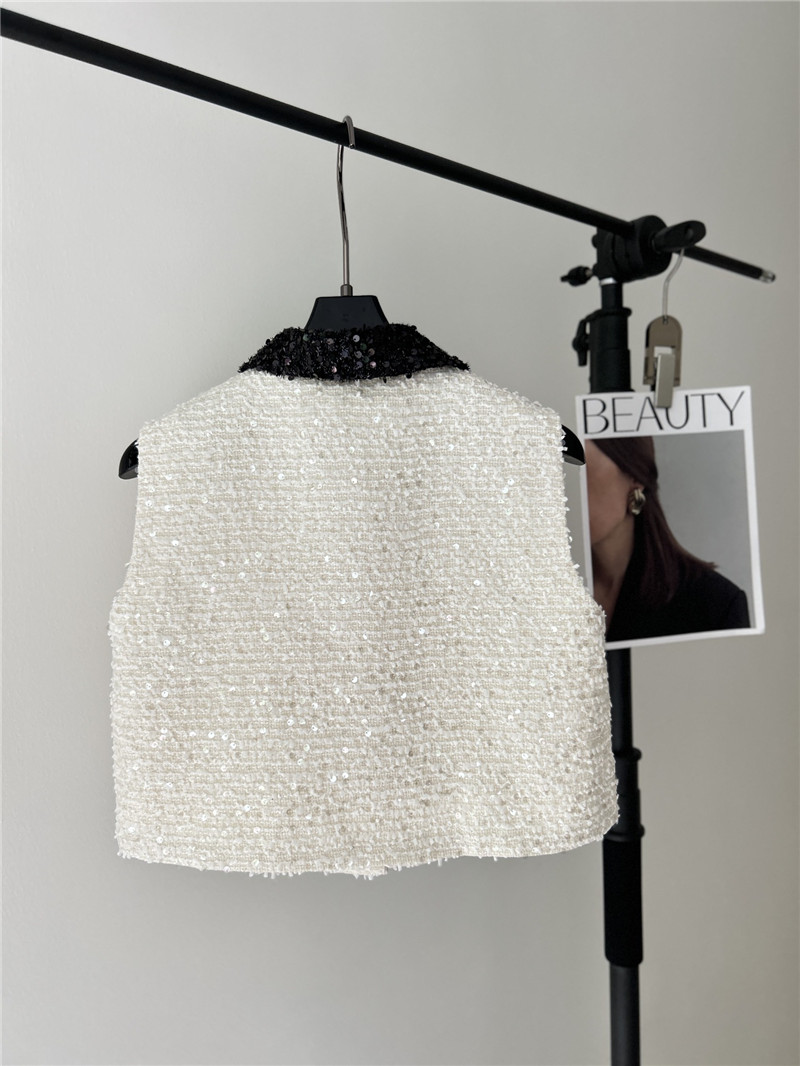 Ch**el small fragrance style sequin suit replica clothes