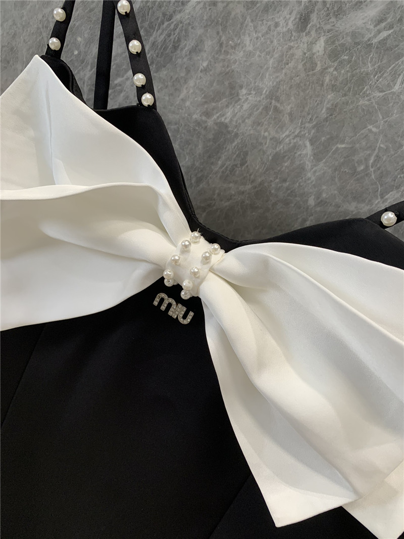 M1um1u new bow suspender dress replica clothing