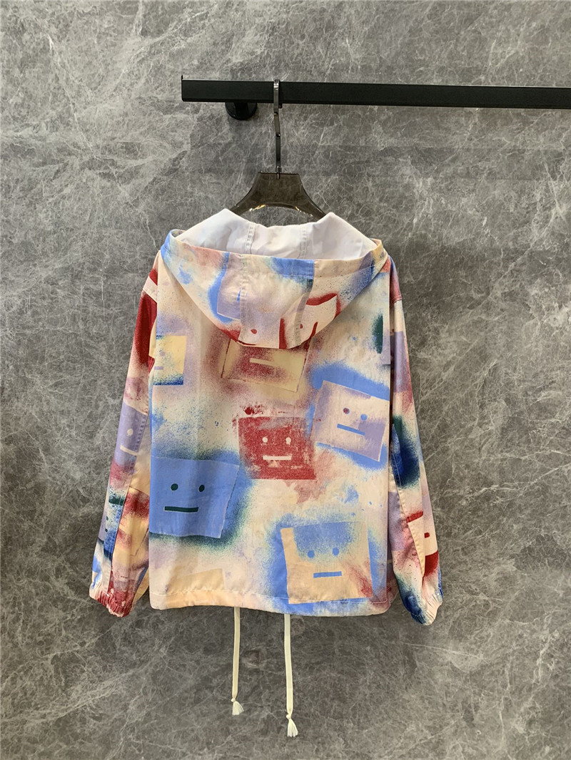 acne studios printed hooded jacket replica clothing