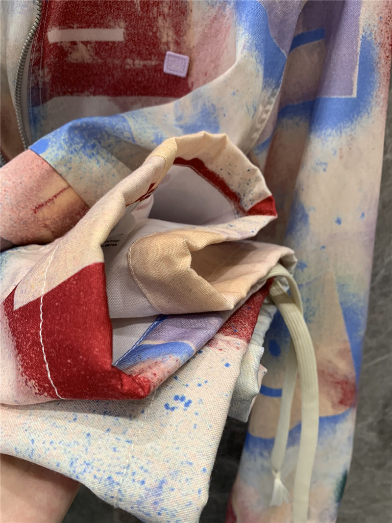 acne studios printed hooded jacket replica clothing