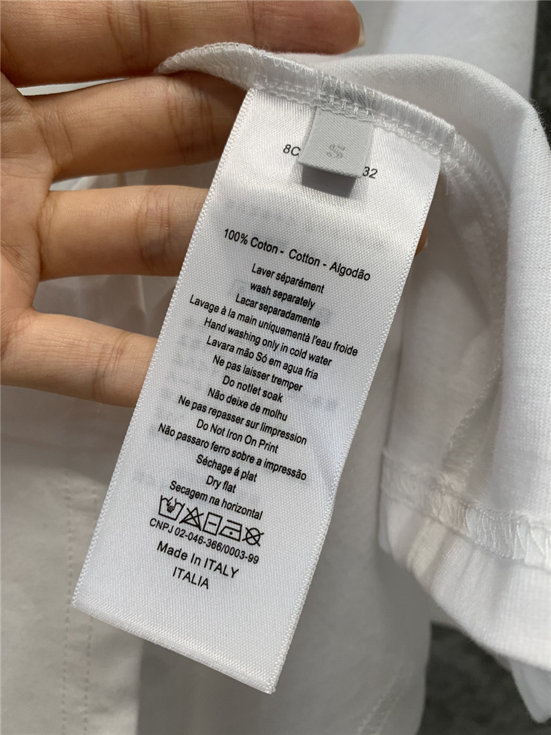 D10r plant print round neck short sleeve t-shirt replica clothing