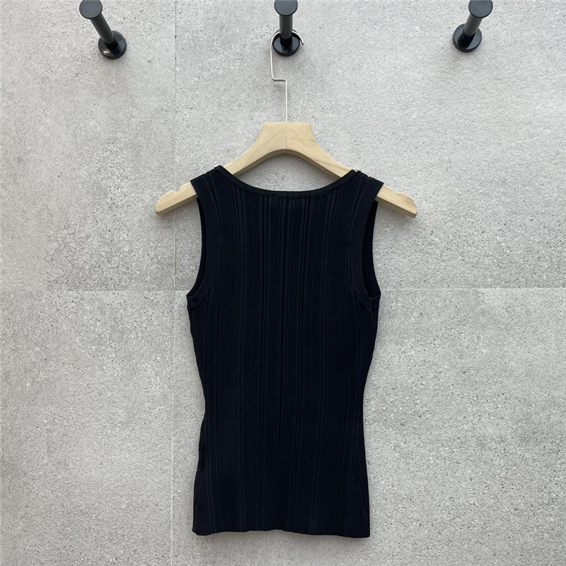 Ch**el u-neck knitted vest replicas clothes