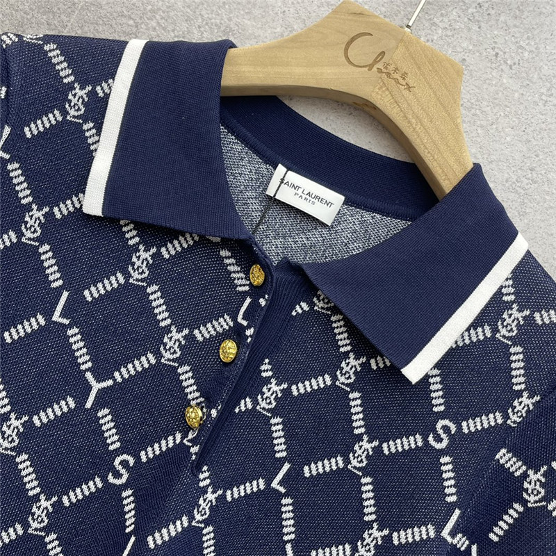 Y51 polo collar knit short sleeves replica clothing