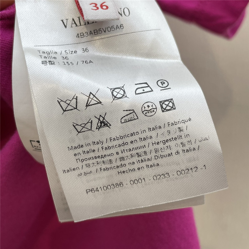 Va1e*ntin0 cotton t-shirt cheap replica designer clothes