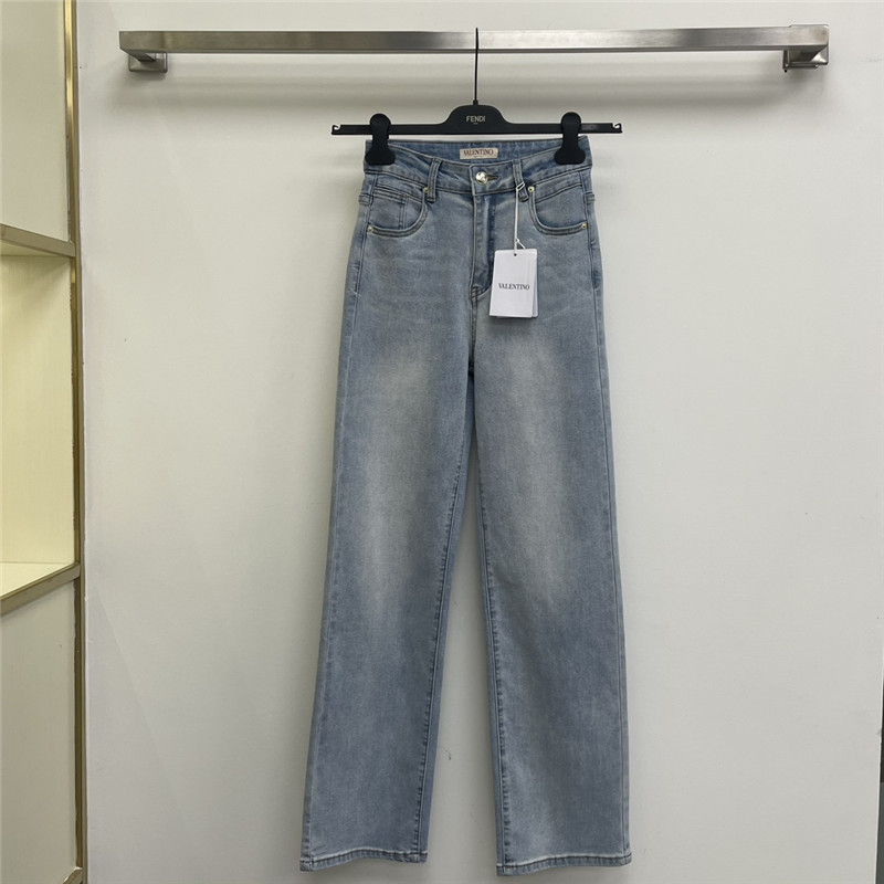 Va1e*ntin0 classic printed jeans replicas clothes