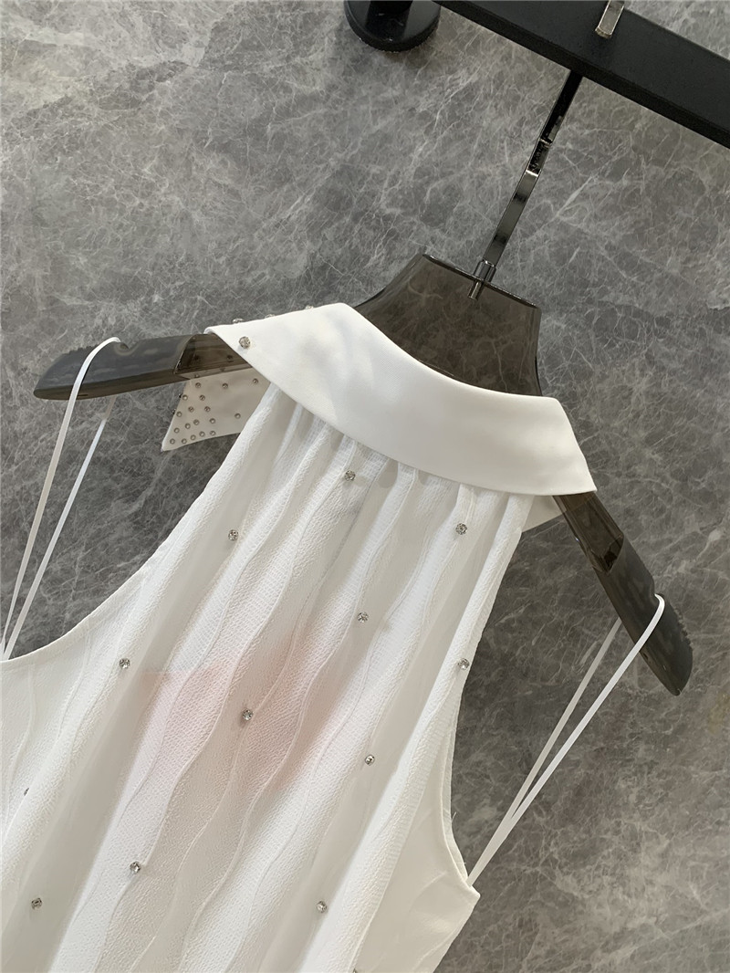 M1um1u beaded sleeveless shirt replica clothing sites