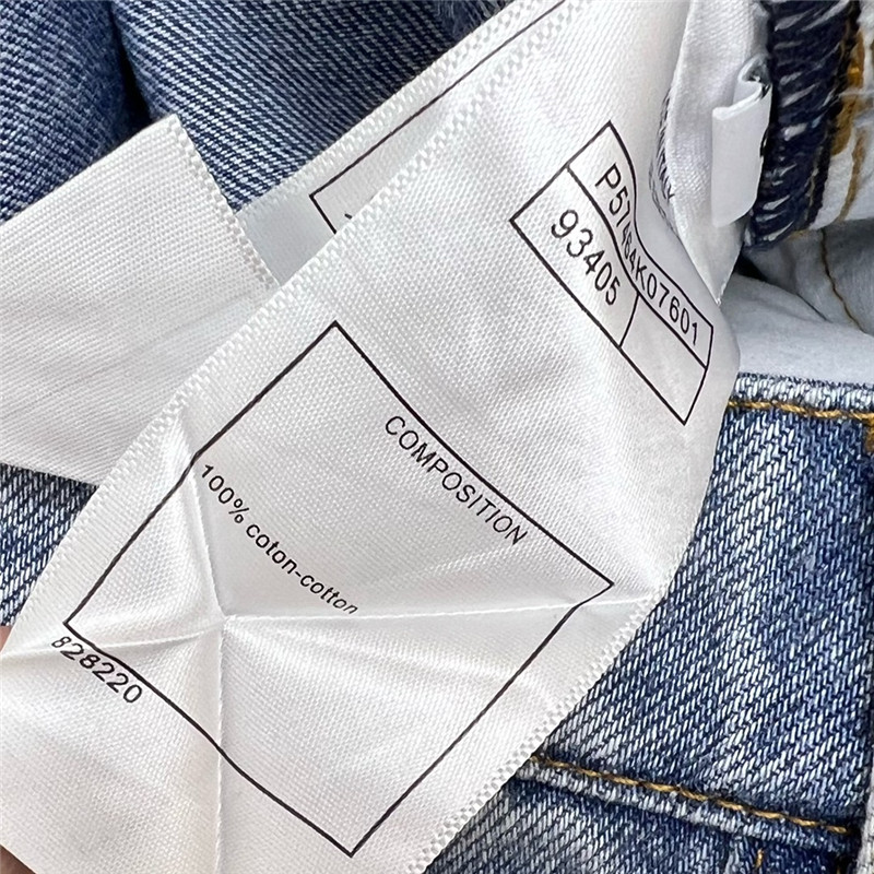 Ch**el classic printed denim shorts replica clothes